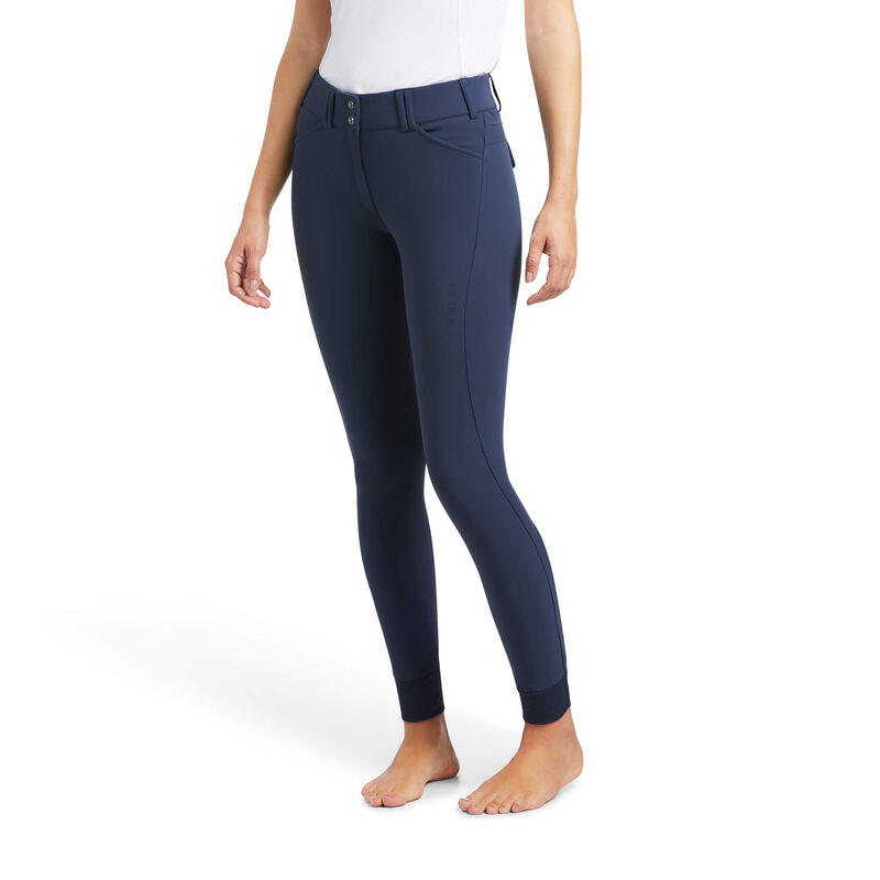 Ariat Hose Damen - Tri Factor Grip Knee Patch Breech Blau ( DZKBN-4361 )